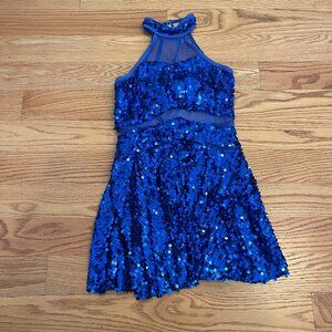 Dance Costume - Weissman Blue Sequin Dress